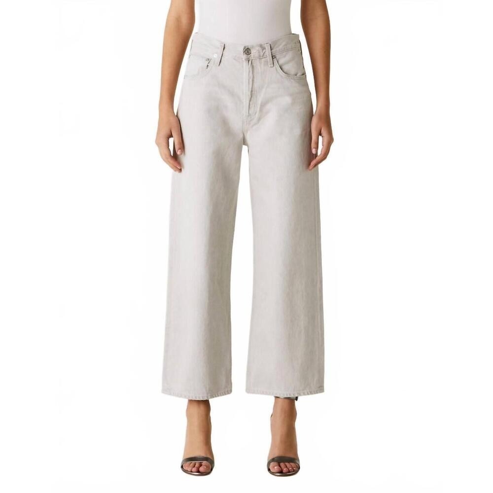 Agolde Ren High Rise Wide Leg Jeans Womens 29 Colina Gray